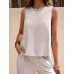 SHEIN LUNE Женский однотонный повседневный комплект из двух предметов свободного кроя, бежевый