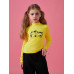 Футболка для девочек-подростков SHEIN с рисунком и надписью «Mock Neck», желтый