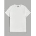 SHEIN Мужская однотонная домашняя одежда с круглым вырезом и короткими рукавами, желтый