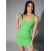SHEIN BAE Однотонное боди-майка, мятно-зеленый