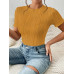SHEIN Трикотажное боди из однотонной ребристой ткани Frenchy, апельсин SHEIN Трикотажное боди из однотонной ребристой ткани Frenchy, апельсин