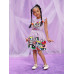 SHEIN SHEIN Kids QTFun Жилет с мультяшным буквенным принтом для маленьких девочек, сиреневый фиолетовый