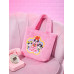 SHEIN Модная розовая сумка с рисунком персонажа из мультфильма, розовый